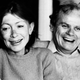 Joan Didion and her lathusband, John Dunne, at another interview in their Malibu home, December 1977. Image via the AP.